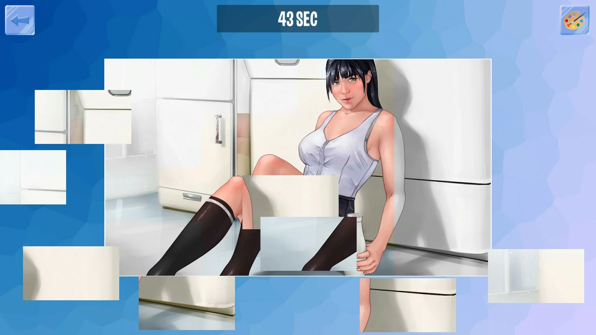 Изображение игры: Girls on puzzle 3