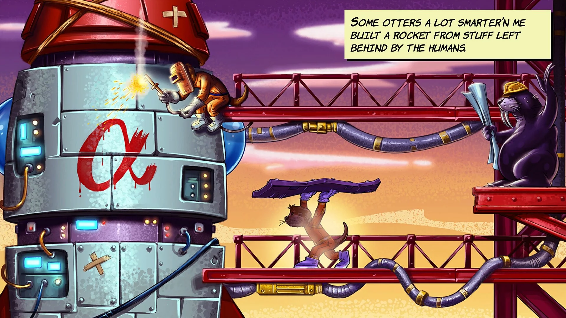 Изображение игры: Space Otter Charlie