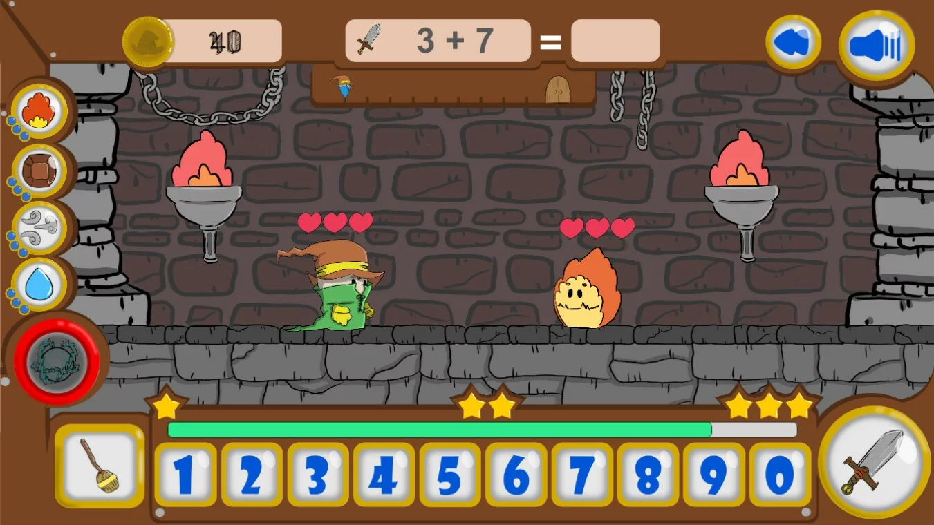 Изображение игры: Math Castle