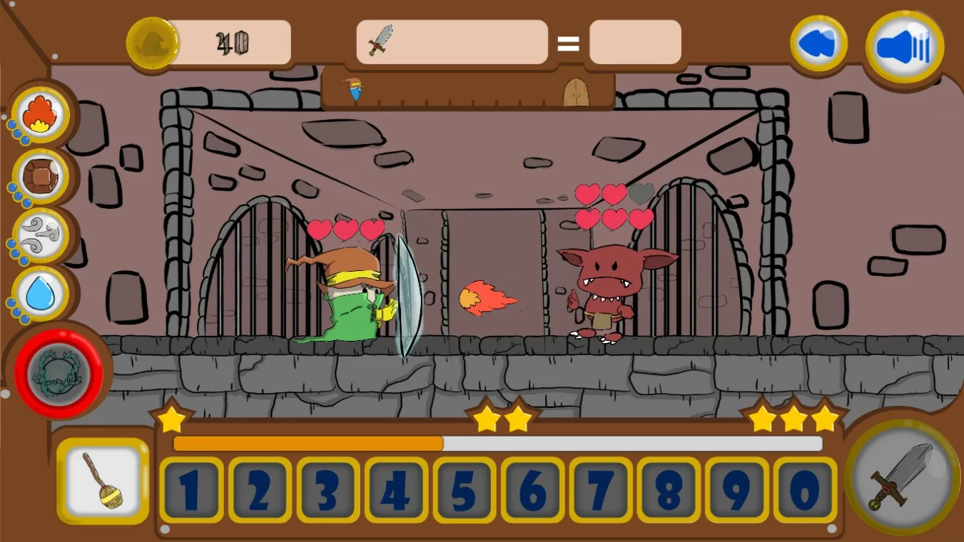 Изображение игры: Math Castle