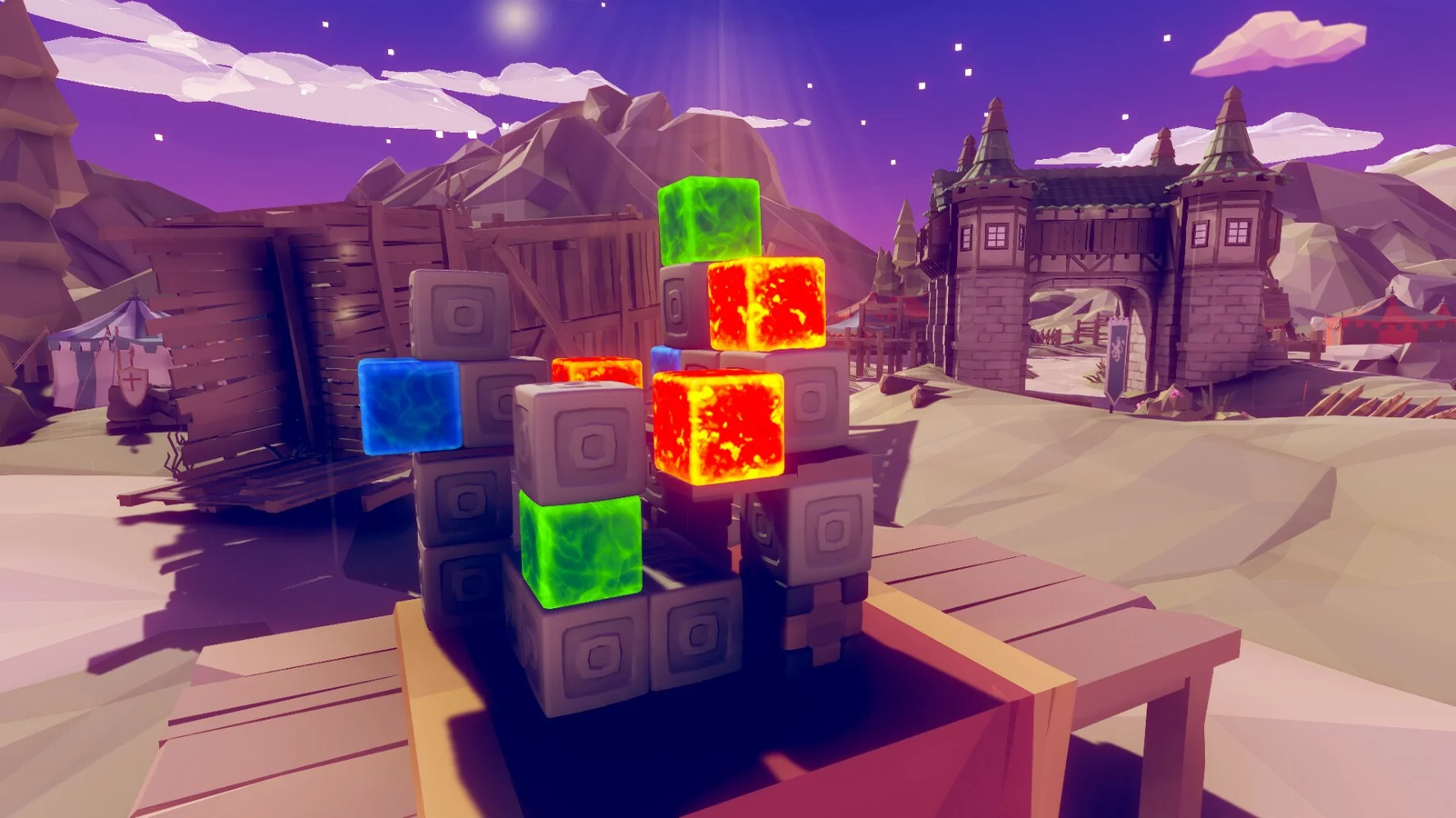 Изображение игры: Mysterious Blocks