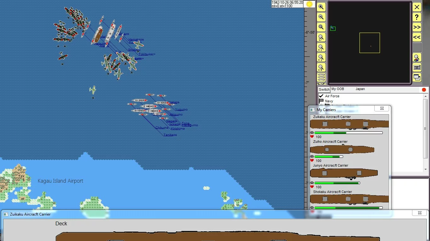Изображение игры: Carrier Battles WW2: Admiral of the Fleet