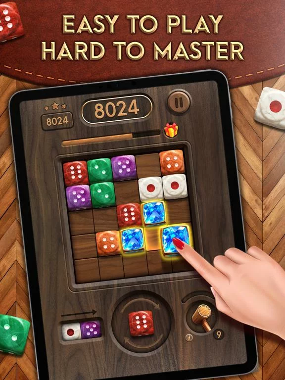 Изображение игры: Merge Dice: Block Puzzle Jewel