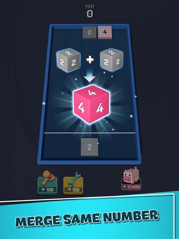 Изображение игры: Merge Block 3D: Number Puzzle