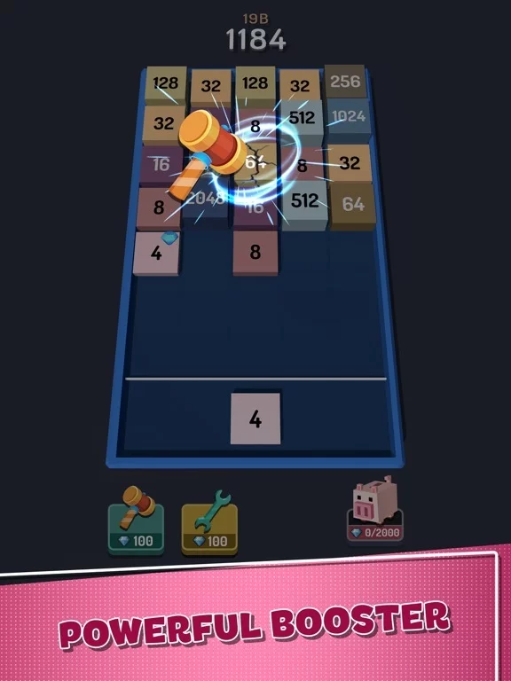 Изображение игры: Merge Block 3D: Number Puzzle