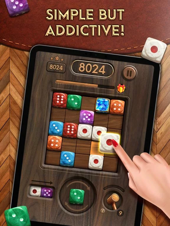 Изображение игры: Merge Dice: Block Puzzle Jewel