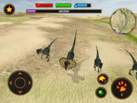Изображение игры: Dilophosaurus Survival