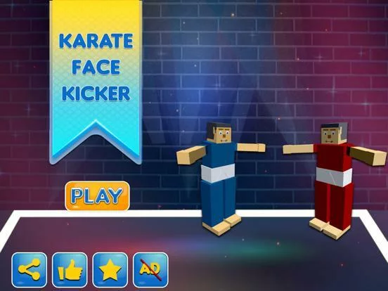 Изображение игры: Karate Face Kicker-Ninja Bouncing Soccer Clash War