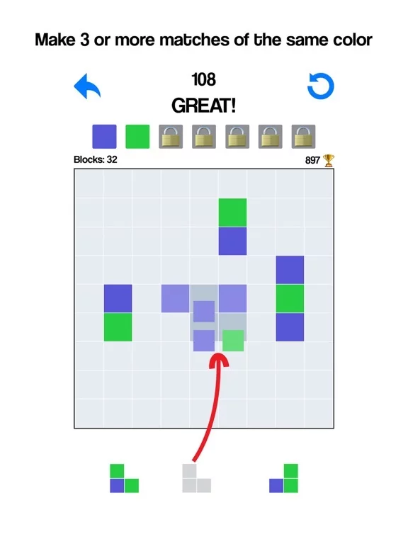 Изображение игры: Coloris: color matching puzzle