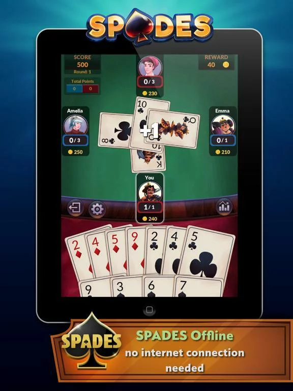 Изображение игры: Spades - Offline
