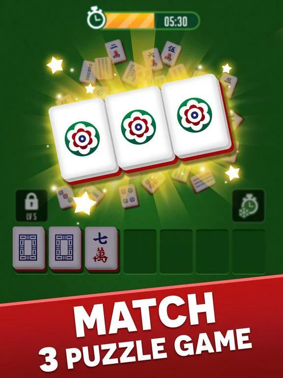 Изображение игры: Mahjong Triple 3D: Tile Match