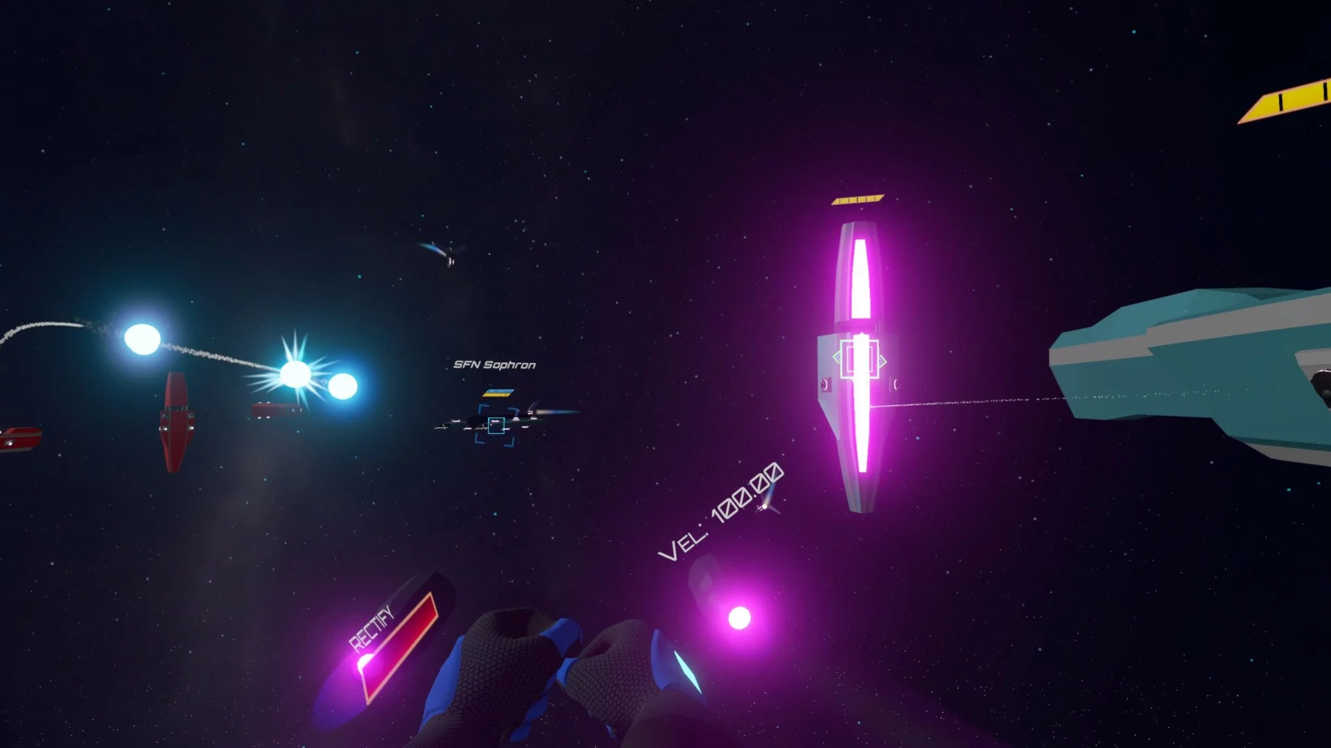Изображение игры: Orbital Strike VR