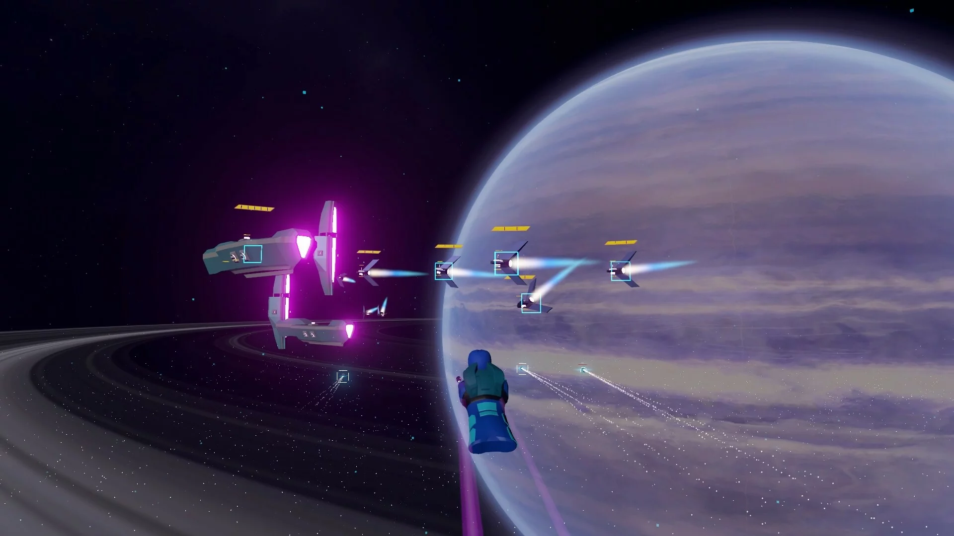 Изображение игры: Orbital Strike VR
