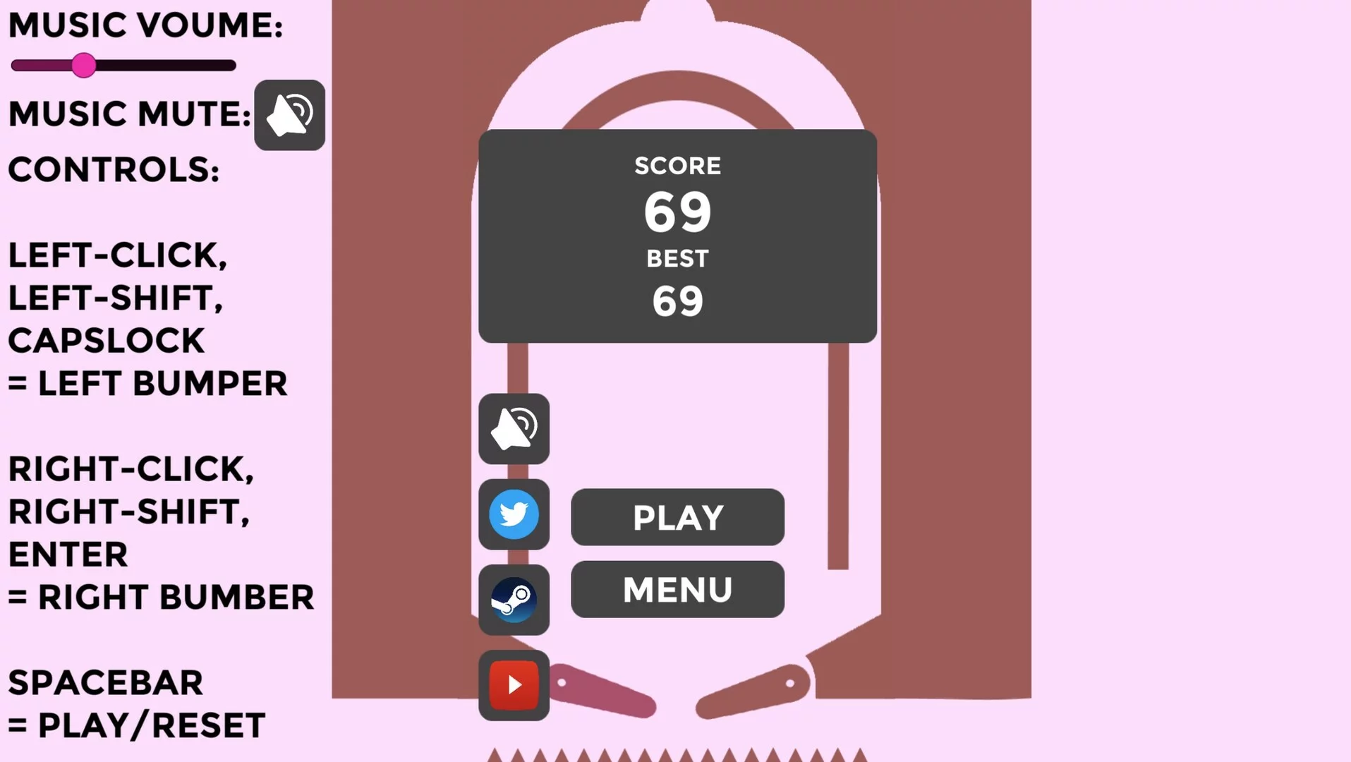 Изображение игры: Endless Furry Pinball 2D