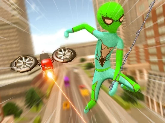 Изображение игры: Stickman Spider Rope Hero Game