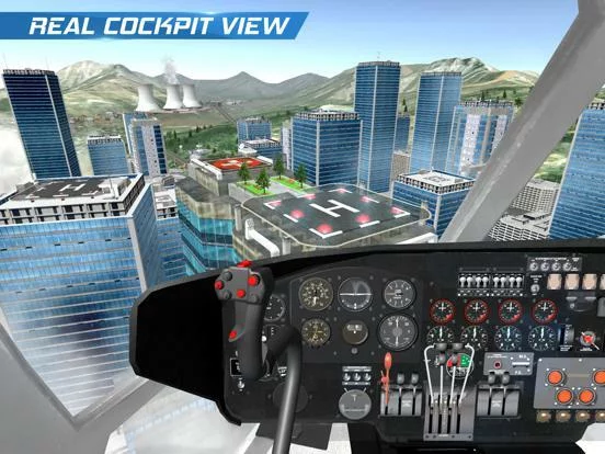 Изображение игры: Helicopter Flight Pilot Sim
