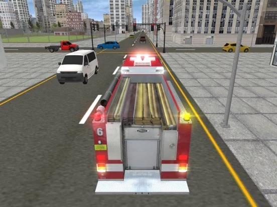Изображение игры: Real Fire Truck Simulator 2021