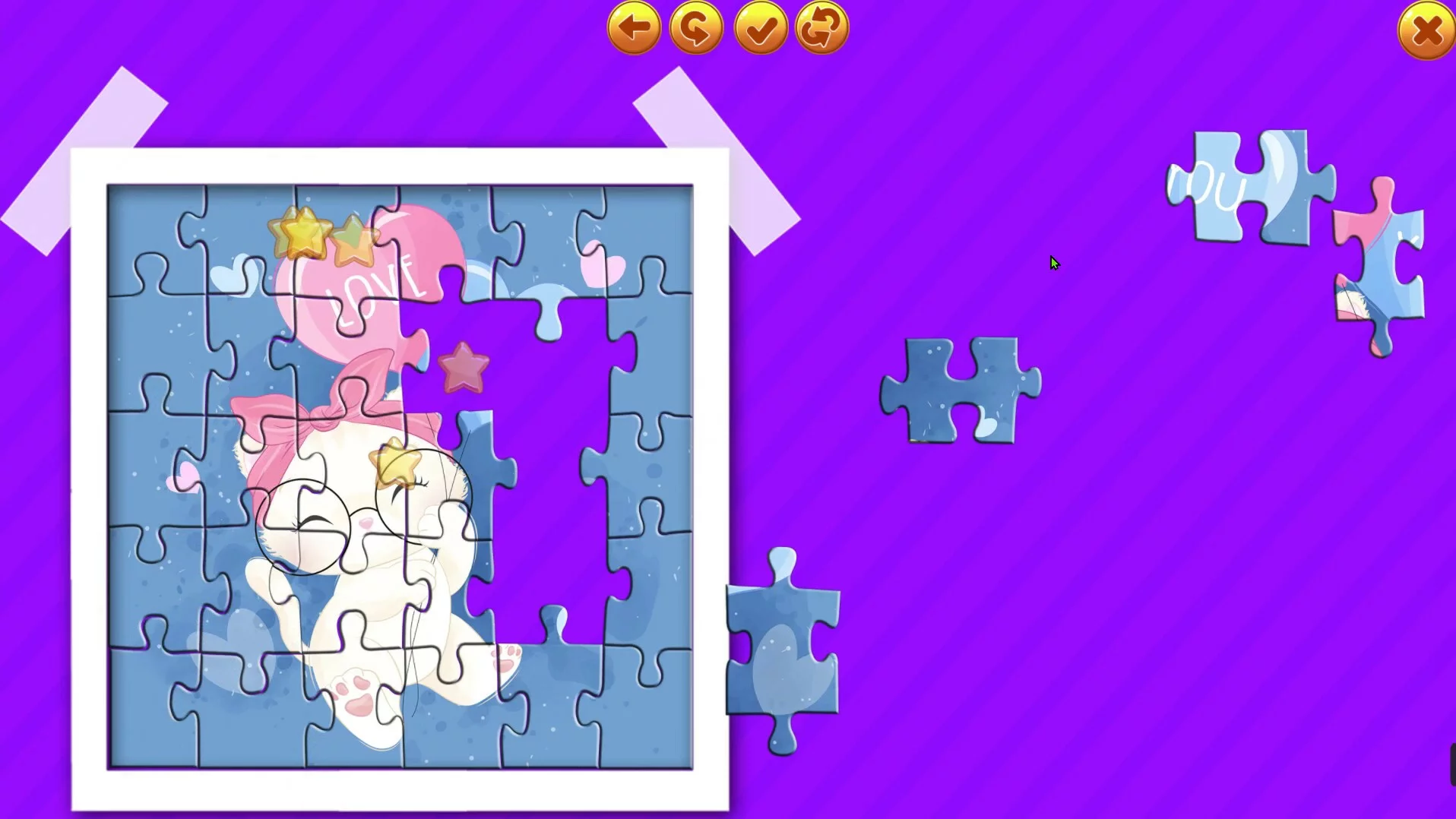 Изображение игры: Cute animal jigsaw puzzle