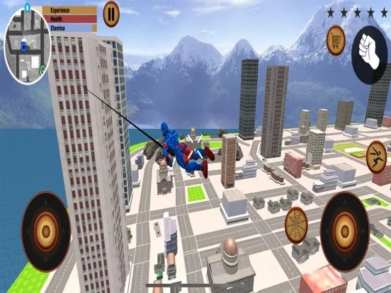 Изображение игры: Flying Spider Stickman hero