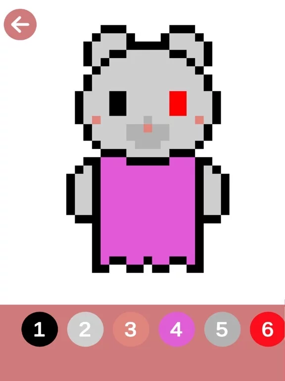 Изображение игры: Piggy Pixel Art Coloring Paint