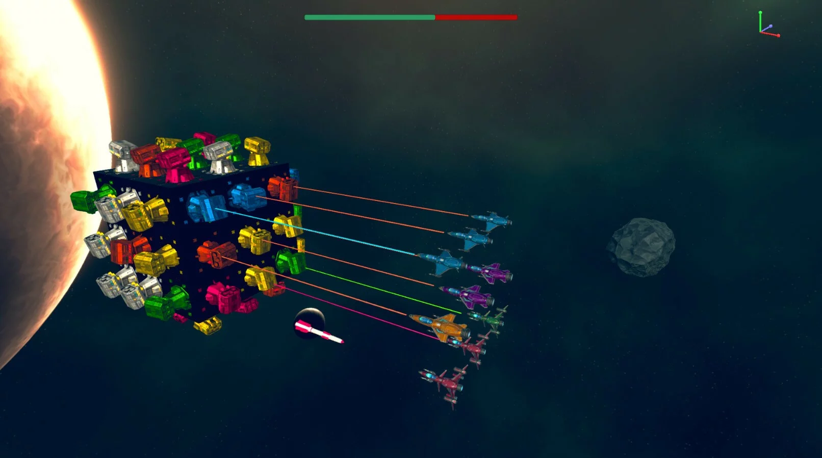 Изображение игры: Space Cube Tower Defense