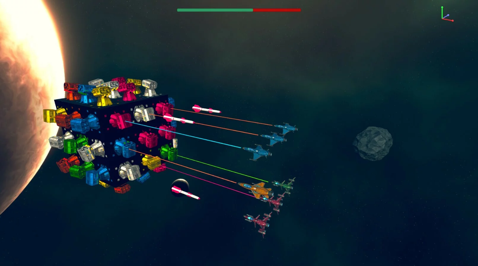 Изображение игры: Space Cube Tower Defense
