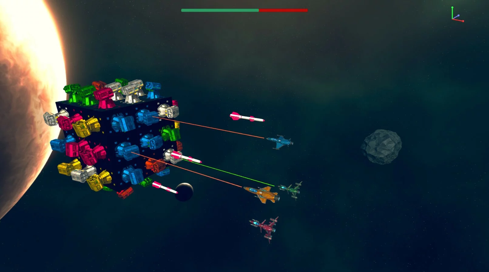Изображение игры: Space Cube Tower Defense