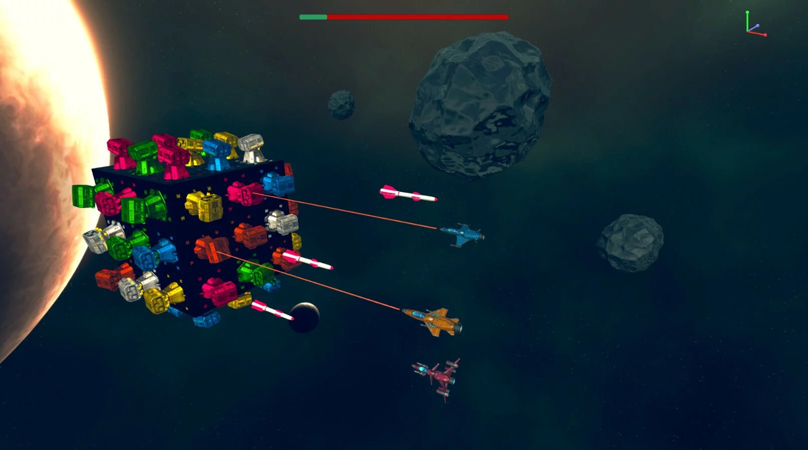 Изображение игры: Space Cube Tower Defense
