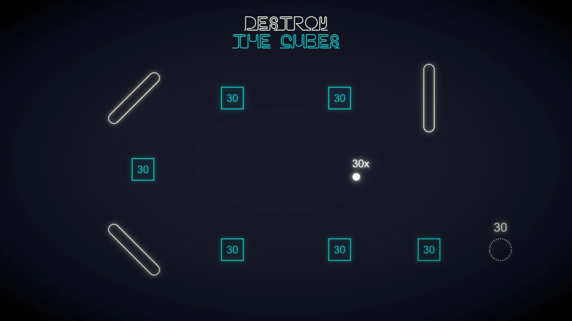Изображение игры: Destroy The Cubes - Minimalist Puzzle