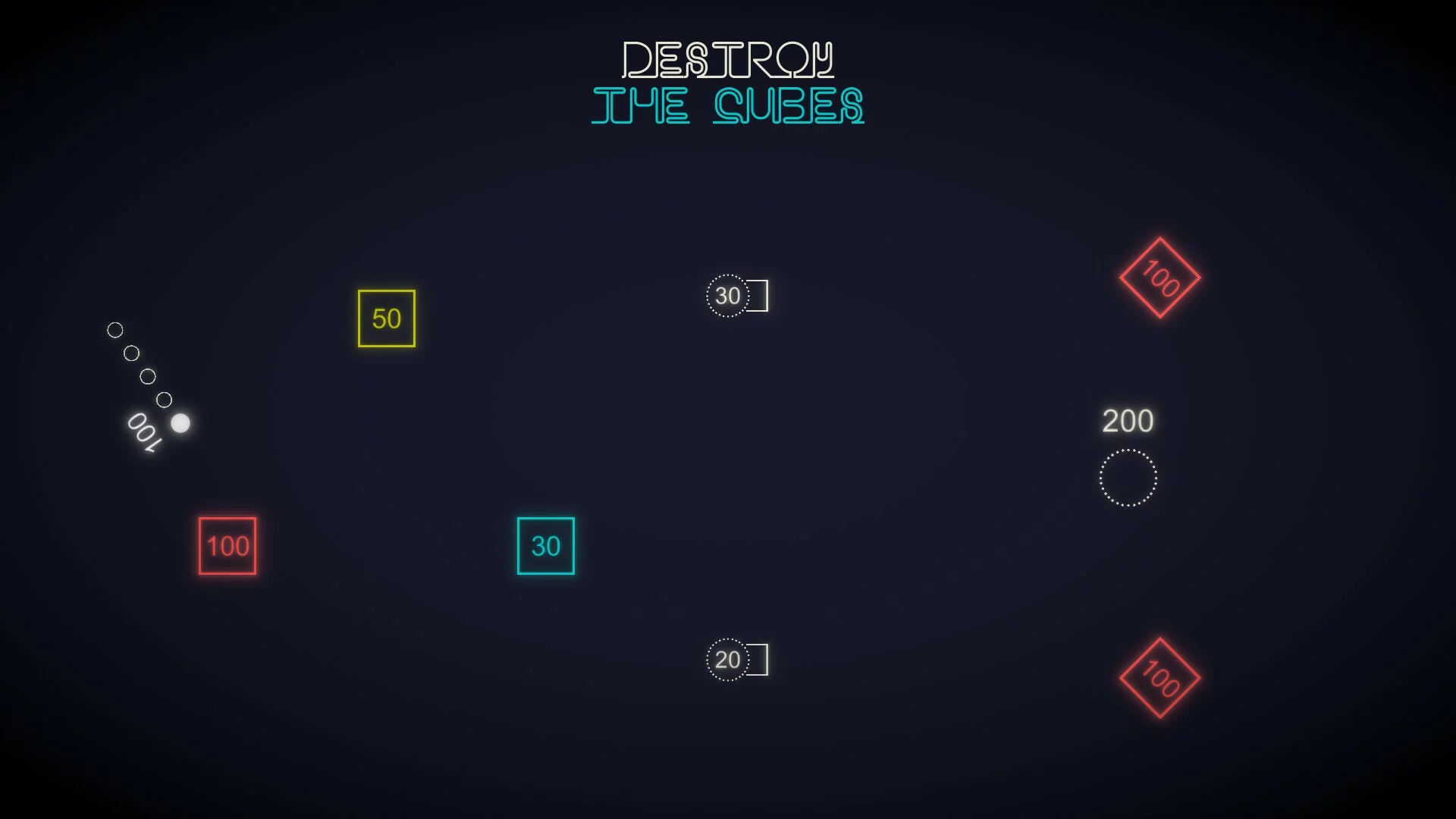Изображение игры: Destroy The Cubes - Minimalist Puzzle
