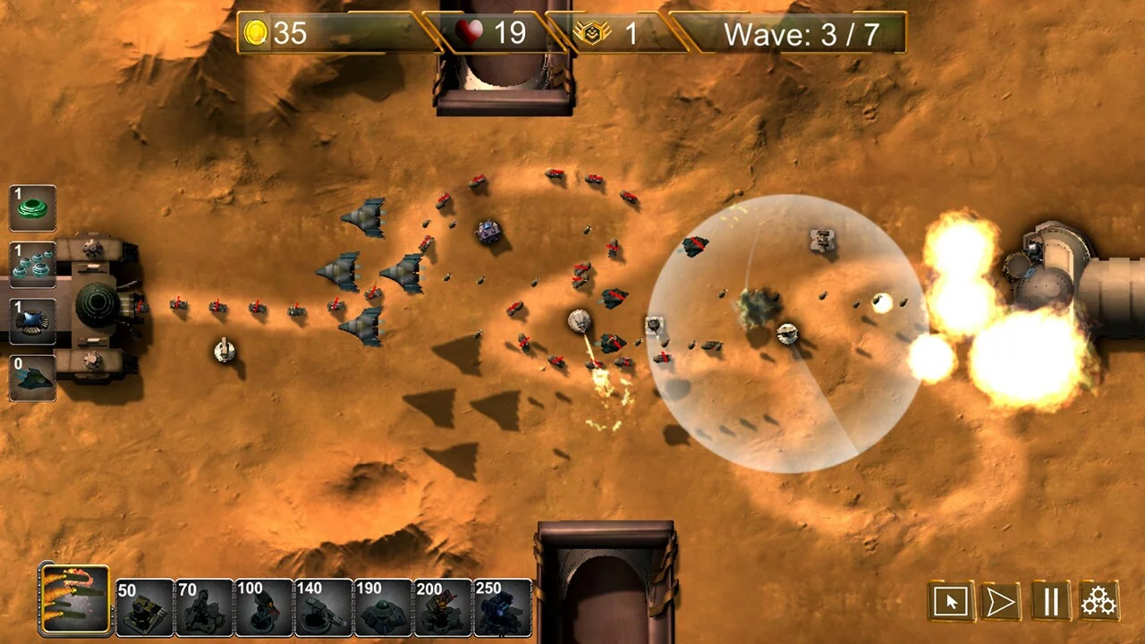 Изображение игры: Marswar TD
