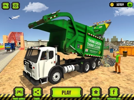 Изображение игры: Trash Dump Truck Driver 2020