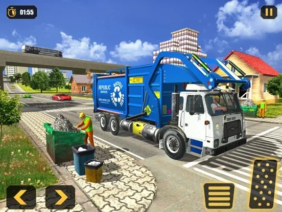 Изображение игры: Trash Dump Truck Driver 2020