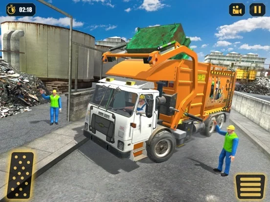 Изображение игры: Trash Dump Truck Driver 2020