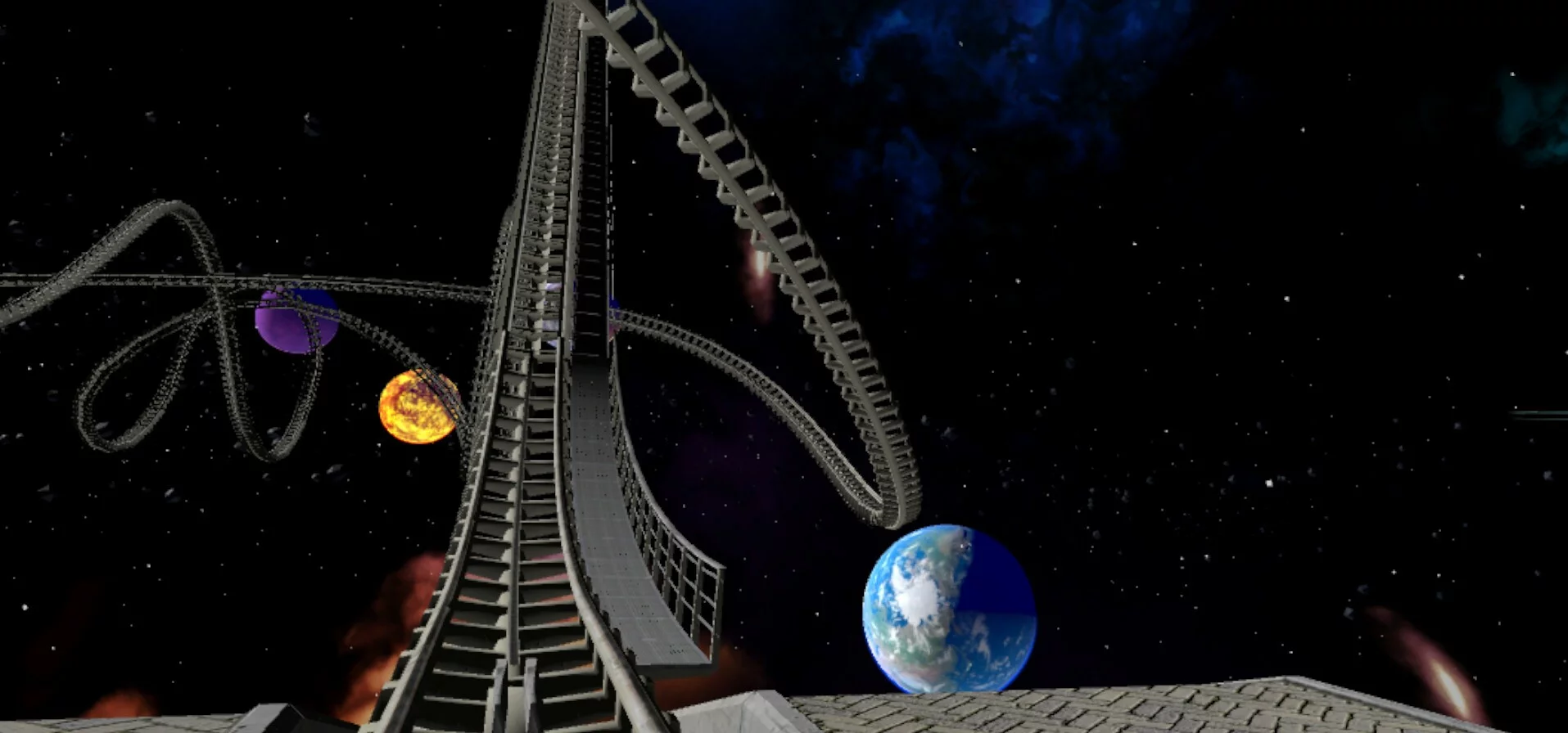 Изображение игры: VR Galactic Roller Coaster