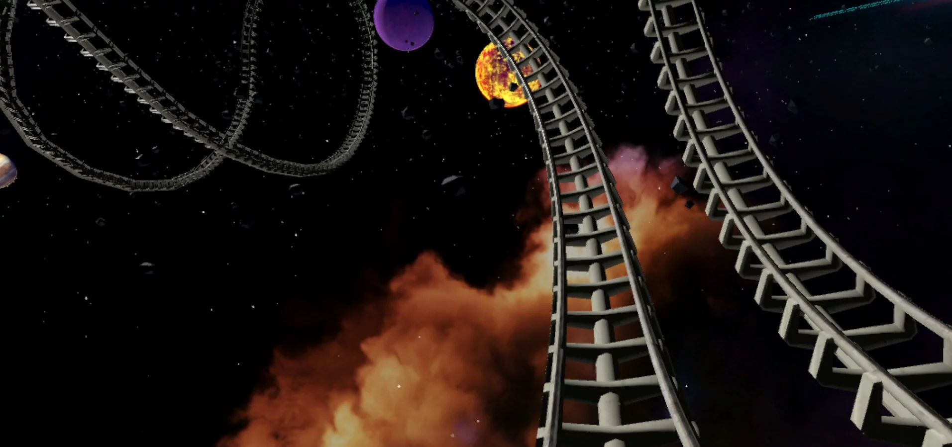 Изображение игры: VR Galactic Roller Coaster