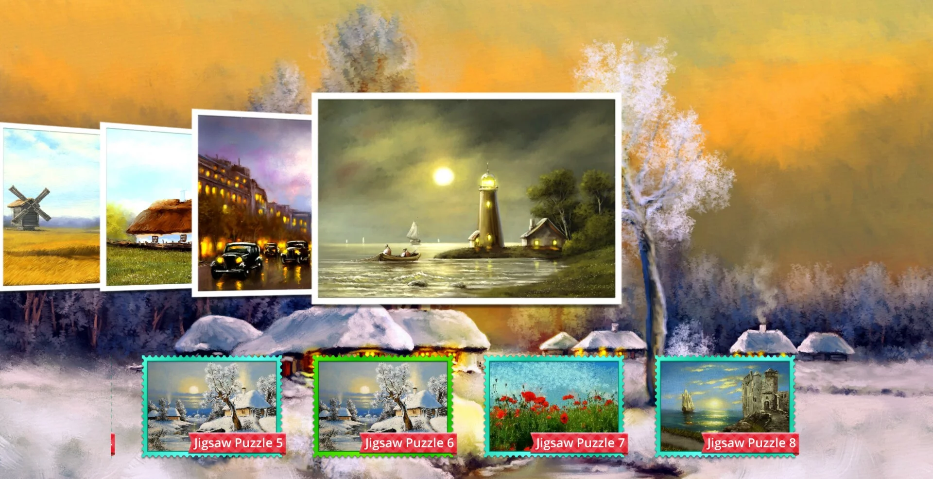 Изображение игры: Paintings Jigsaw Puzzles