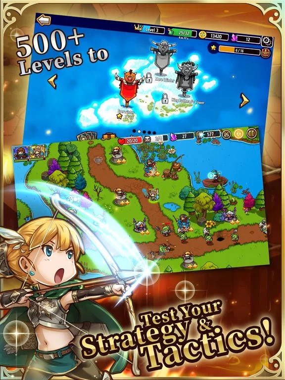 Изображение игры: Crazy Defense Heroes