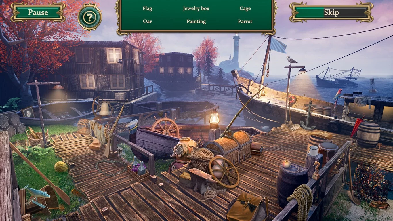 Изображение игры: Detective notes. Lighthouse Mystery Solitaire