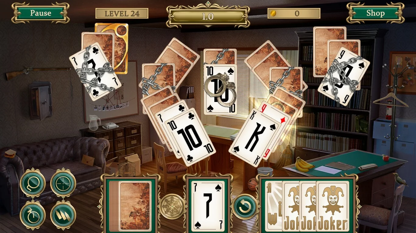 Изображение игры: Detective notes. Lighthouse Mystery Solitaire