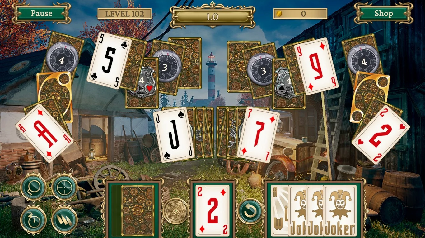 Изображение игры: Detective notes. Lighthouse Mystery Solitaire