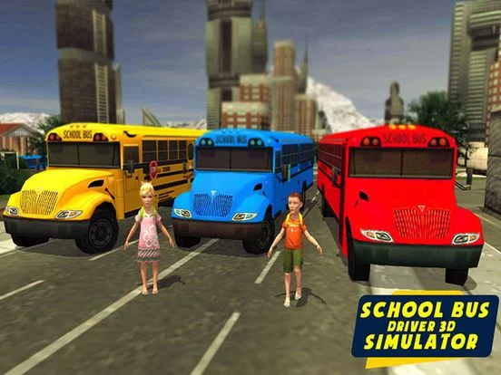 Изображение игры: School bus driving simulator 3D pro