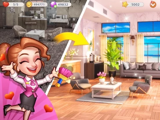 Изображение игры: Hotel Frenzy:Grand Hotel Decor