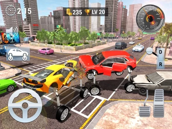 Изображение игры: Elevated Car Crash Driver 2020