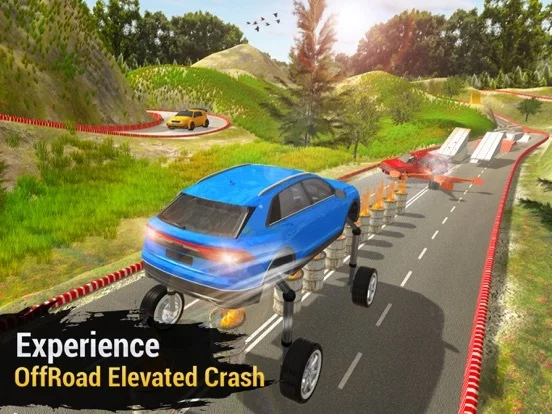 Изображение игры: Elevated Car Crash Driver 2020