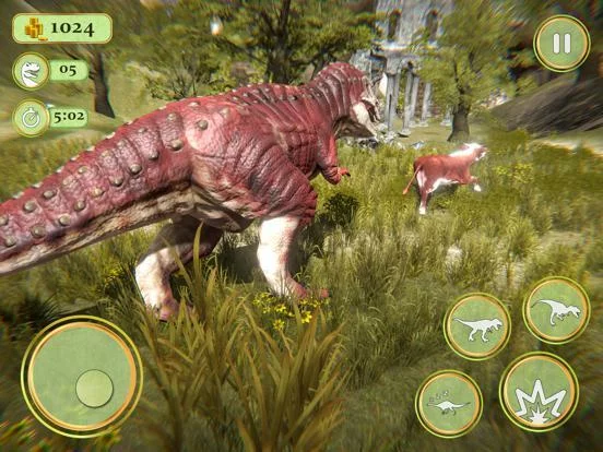 Изображение игры: JUNGLE DINO SIMULATOR 3D 2020