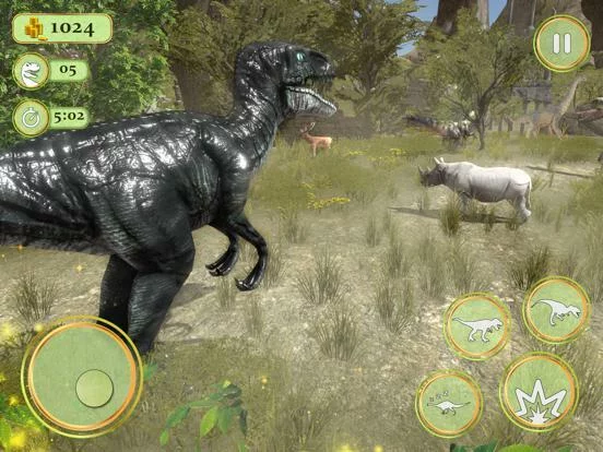 Изображение игры: JUNGLE DINO SIMULATOR 3D 2020
