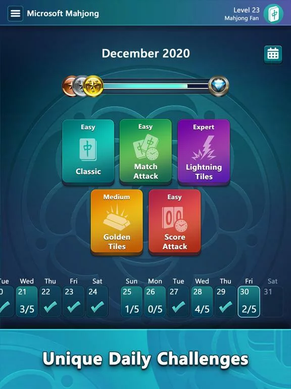 Изображение игры: Mahjong by Microsoft