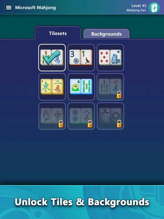 Изображение игры: Mahjong by Microsoft
