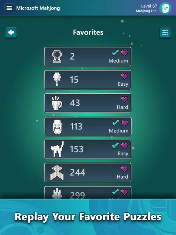Изображение игры: Mahjong by Microsoft